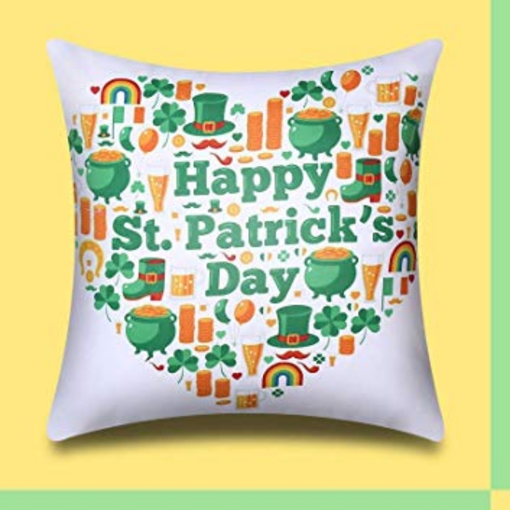 ⭐NEW⭐- ☘St. Patrick's  Day Clover Pillow - 18 X 18